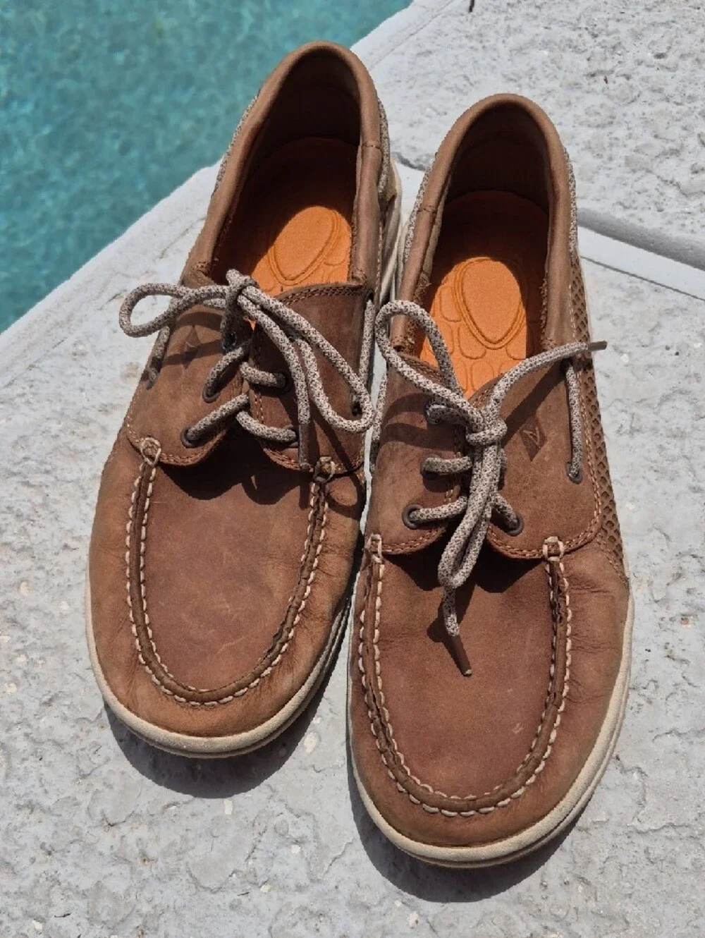 Sperry Men's Casual Brown Leather Boat Shoes
